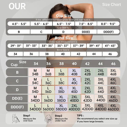 Jelly Bra Plus Size Supportive Seamless Bras