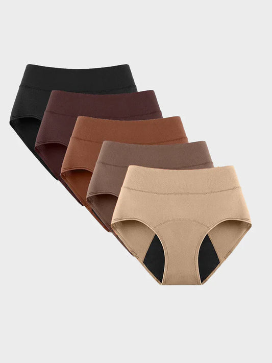 5 Pack-Women’s High-Waist Leakproof Period Underwear