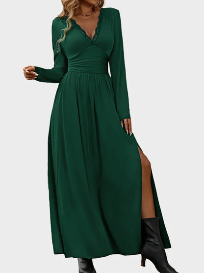 Lace V-Neck Bodycon Dress