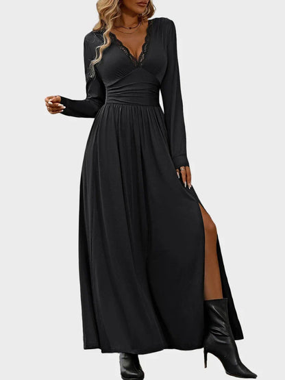 Lace V-Neck Bodycon Dress