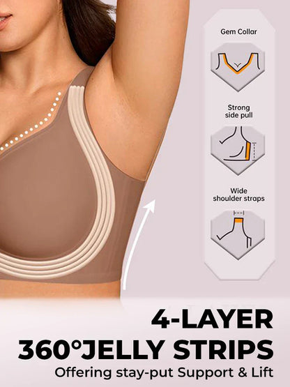 Jelly Bra Plus Size Supportive Seamless Bras