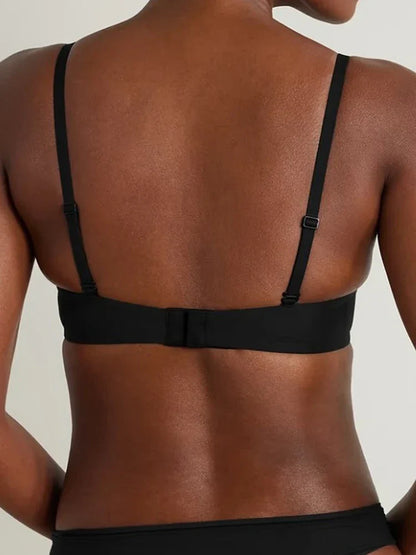 Fits Everybody Push Up Bra for Women-Buttery Soft Scoop Neckline-Padded Underwire Sexy Demi Balconette T Shirt Bras