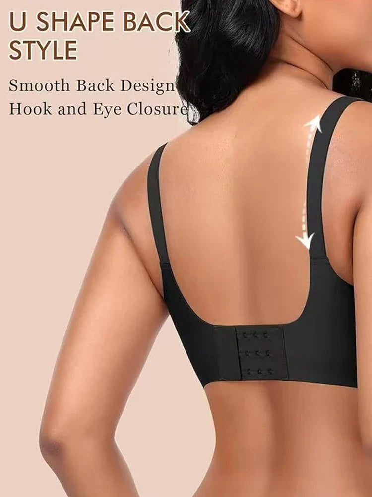 3/4 Cup Mesh Seamless Wireless Jelly Support Bra