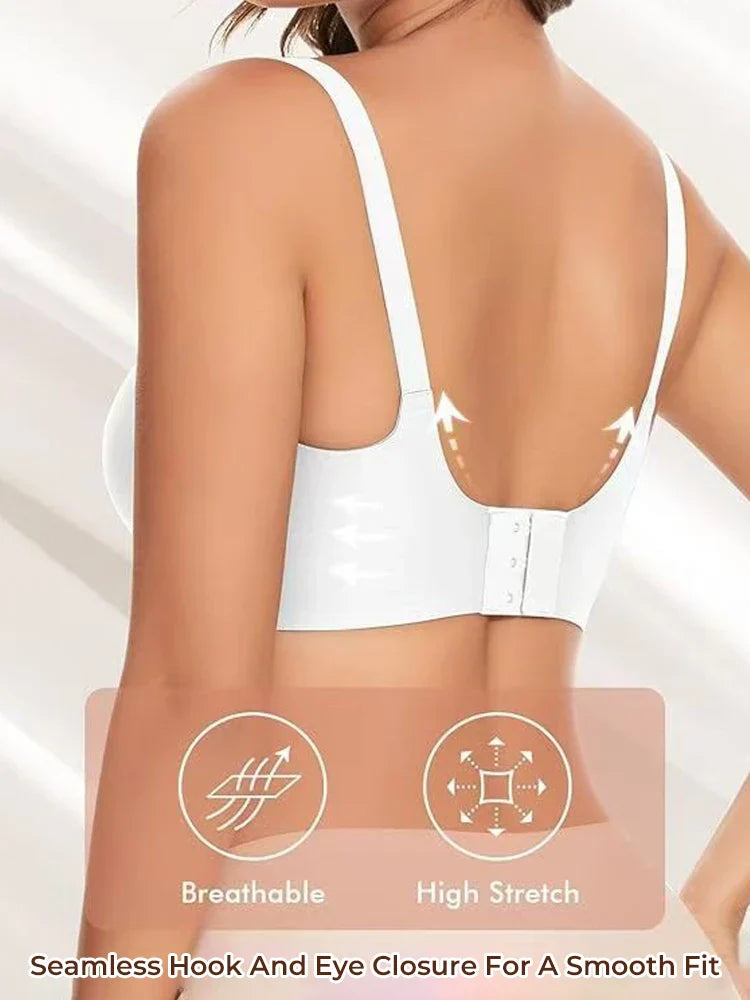 3/4 Cup Mesh Seamless Wireless Jelly Support Bra