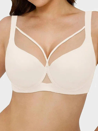 Gathering & Side-Smoothing Push-Up Thin Sexy Bra