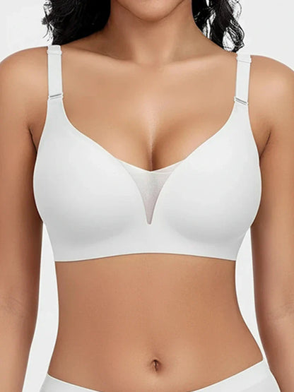 3/4 Cup Mesh Seamless Wireless Jelly Support Bra