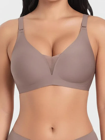 3/4 Cup Mesh Seamless Wireless Jelly Support Bra