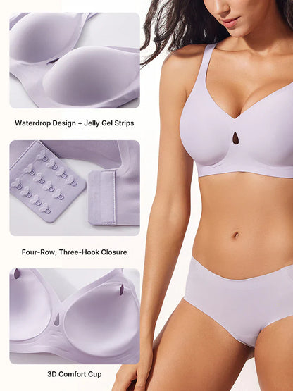 Jelly Wireless  Seamless Smoothing T-Shirt Push-Up Bra