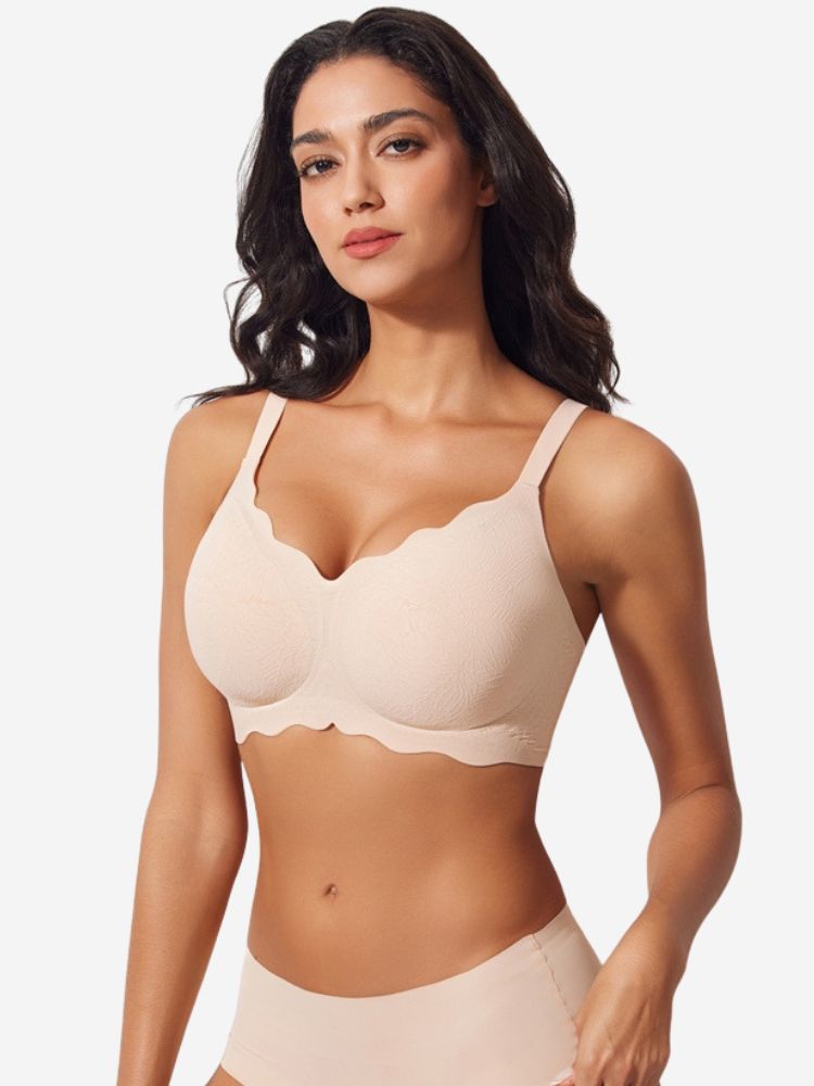 Full Coverage Seamless Wireless Jelly Support Bra